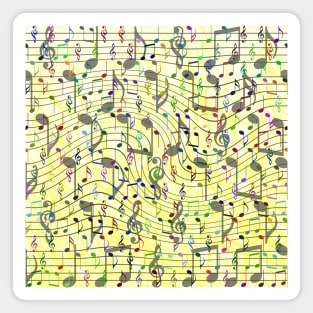 Chaotic music notation Magnet